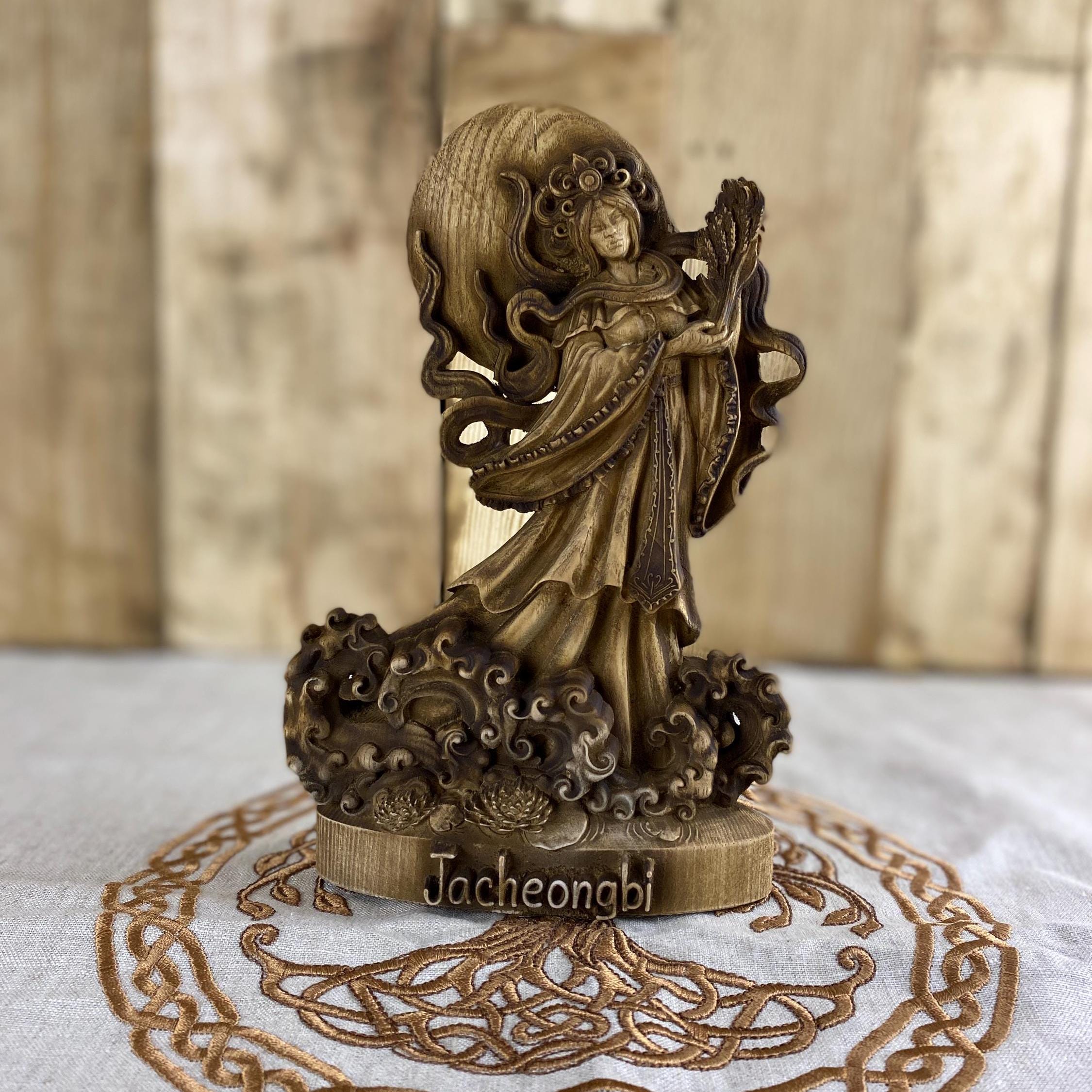 タイ 民芸品 女性像 祈りの女神像 陶器製 オブジェ インテリア 高さ約35cm il_fullxfull.6271203796_2bfw.jpg