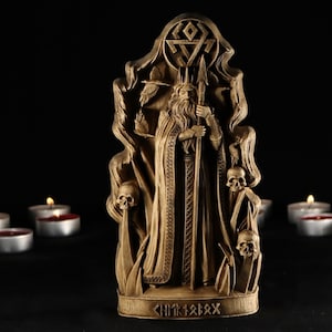 Chernobog, Slavic gods, Slavic god statue, Pagan statue Wood sculpture Slavic pagan Norse altar Slavic paganism Slavic statue Wood carving