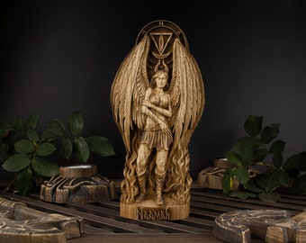 Succubus Naamah, Demoness, Occult decor Demon statue Lilith statue Dark goddess Goddess statue Pagan altar Wooden statue Wood carving