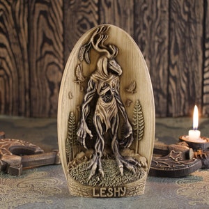 Leshy Statue: Woodcarving Slavic Pagan Forest Spirit