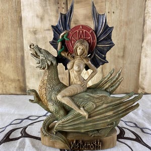 Astaroth Demon Statue Astaroth Demon Goetia Astaroth sigil Astaroth Statue Hexerei Okkulte Dekoration Astaroth Altar Goetia Kunst
