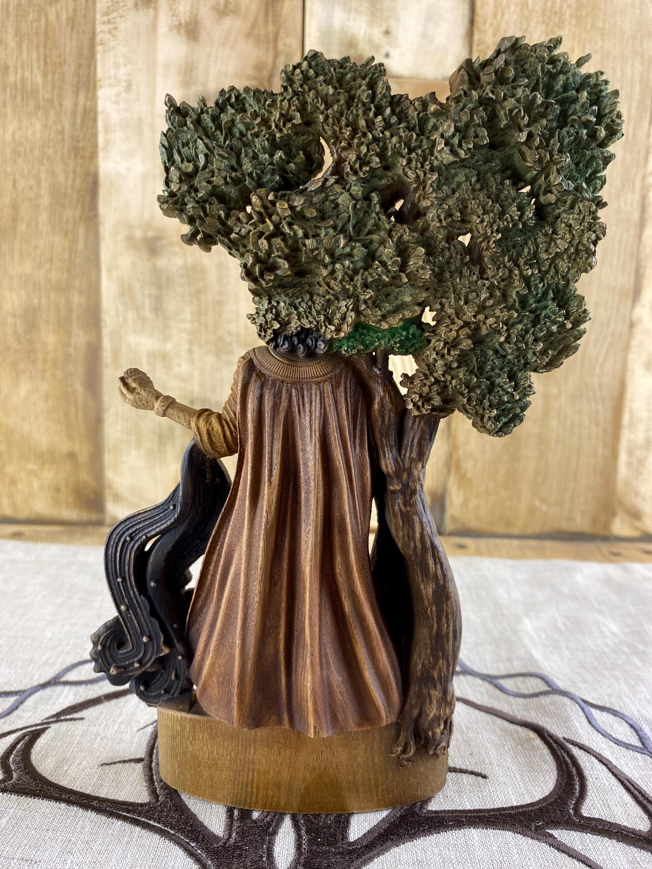 エンキ像：シュメールの知恵の神、木彫り - Etsy 日本