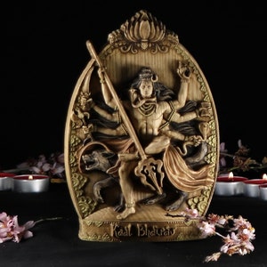 Shiva statue, Shiva kaal bhairav, Lord shiva, Hindu art, Hindu god, Hindu statue Lord shiva statue Wood sculpture Wood carving Wooden statue