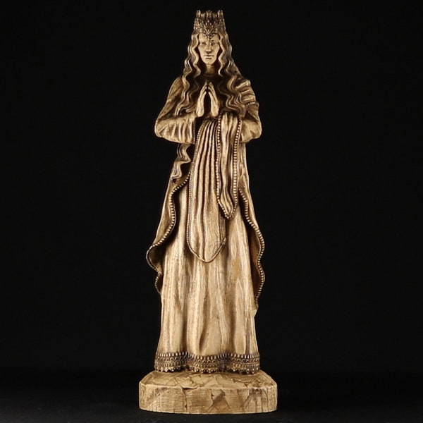 Sara la kali Saint sarah Saint sara Sara kali Gypsies Black Madonna Gypsy decor Romani Goddess statue Altar statue Woodcarving patron saint