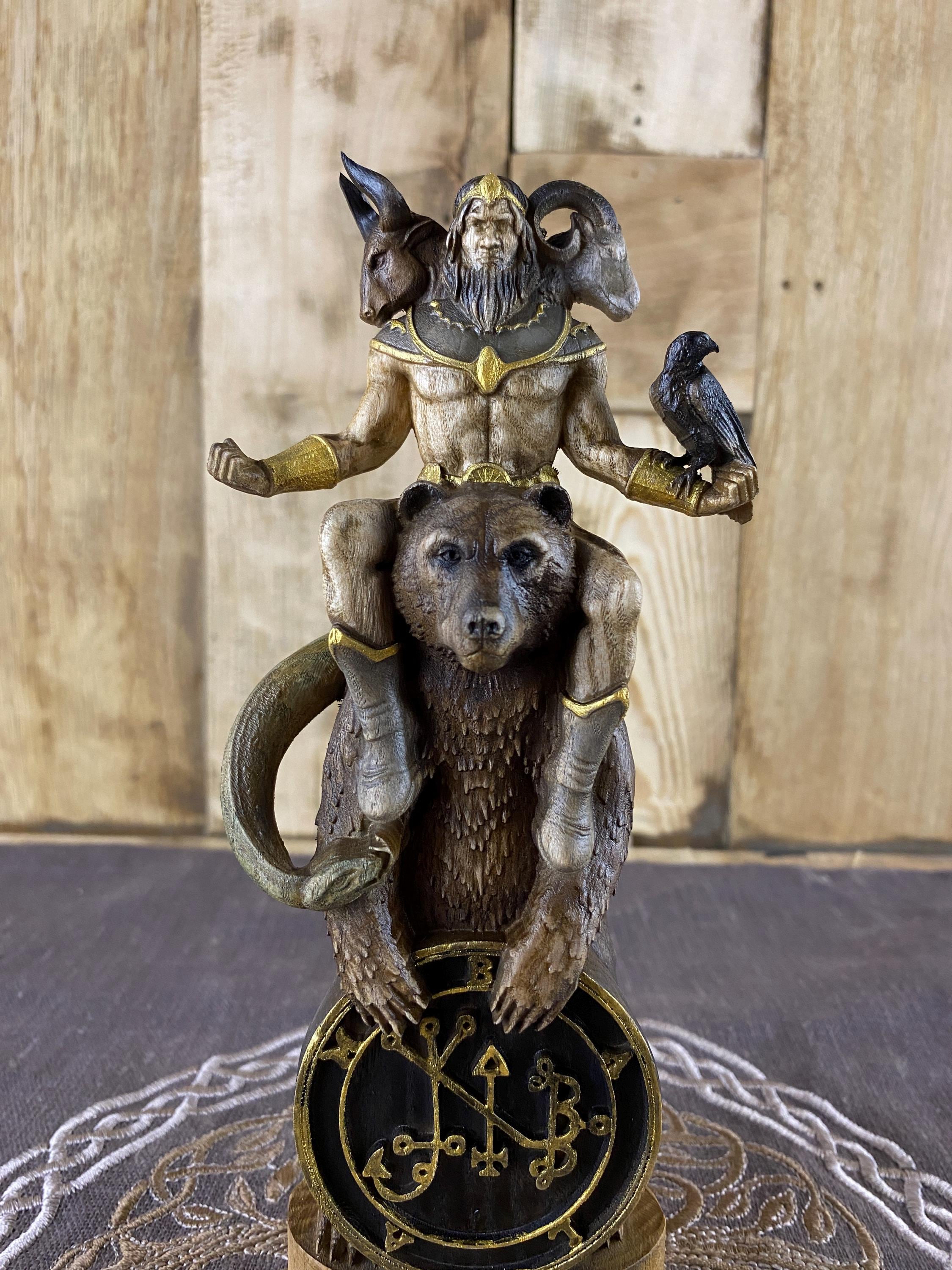 Balam Figurine Inspired by Ars Goetia Demonology. Mystical Occult Altar ...