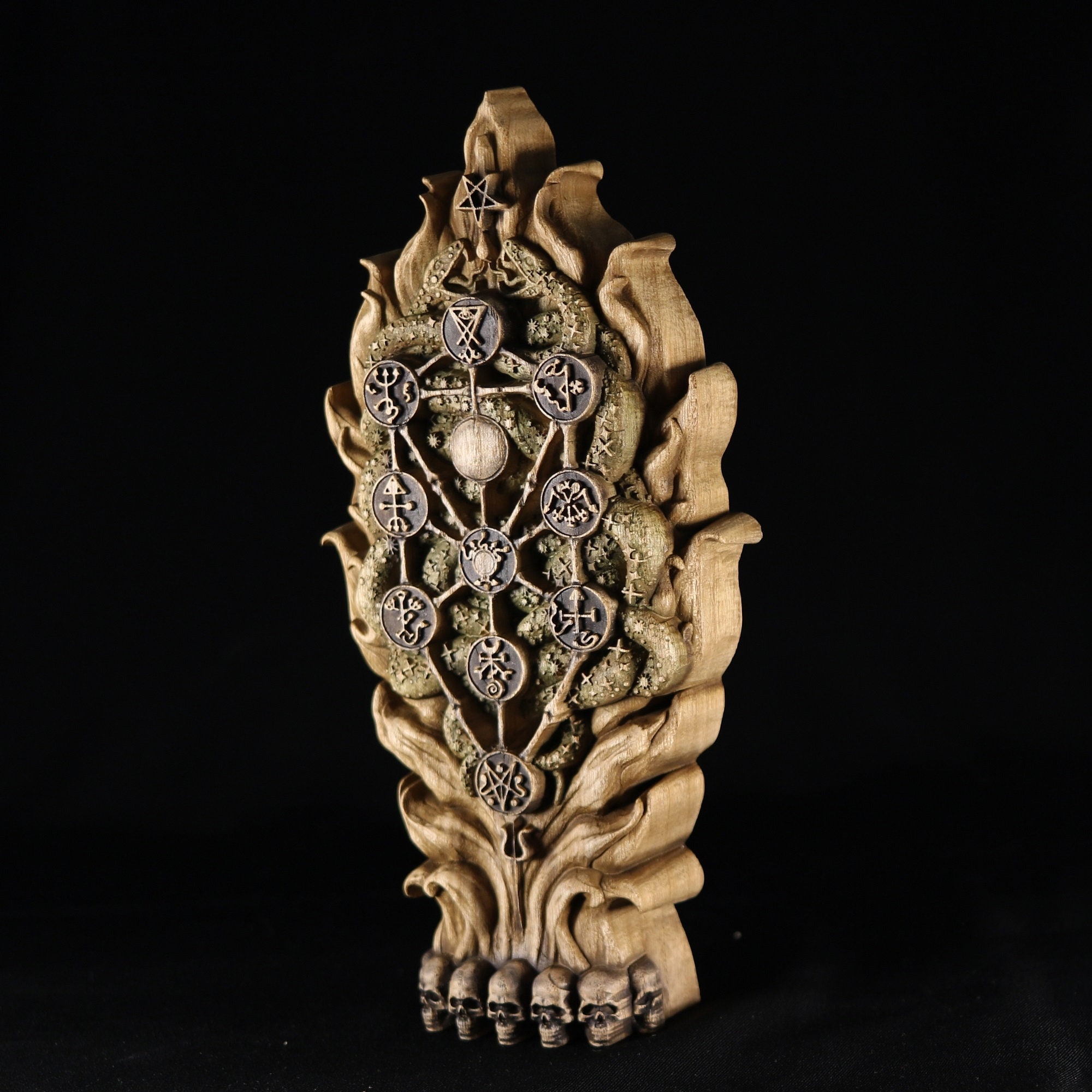 Satanic Tree Qliphoth Tree of Death Statue, Satanic Occult Goth Decor - Etsy