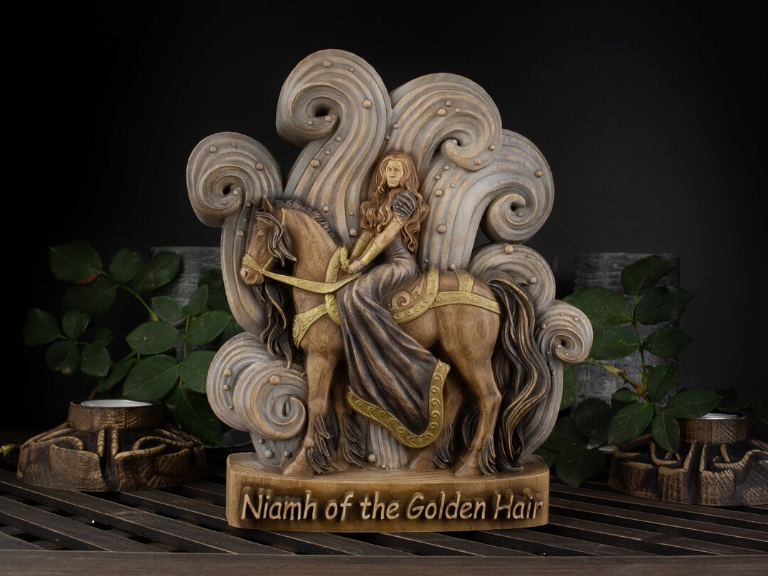 Celtic Goddess, Niamh of the Golden Hair, Goddess Statue Irish