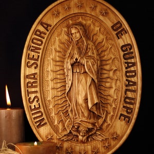 Virgen de guadalupe  Guadalupe, Virgin of guadalupe, Virgin mary decor Religious wall art Our lady of Guadalupe Catholic art Mexico