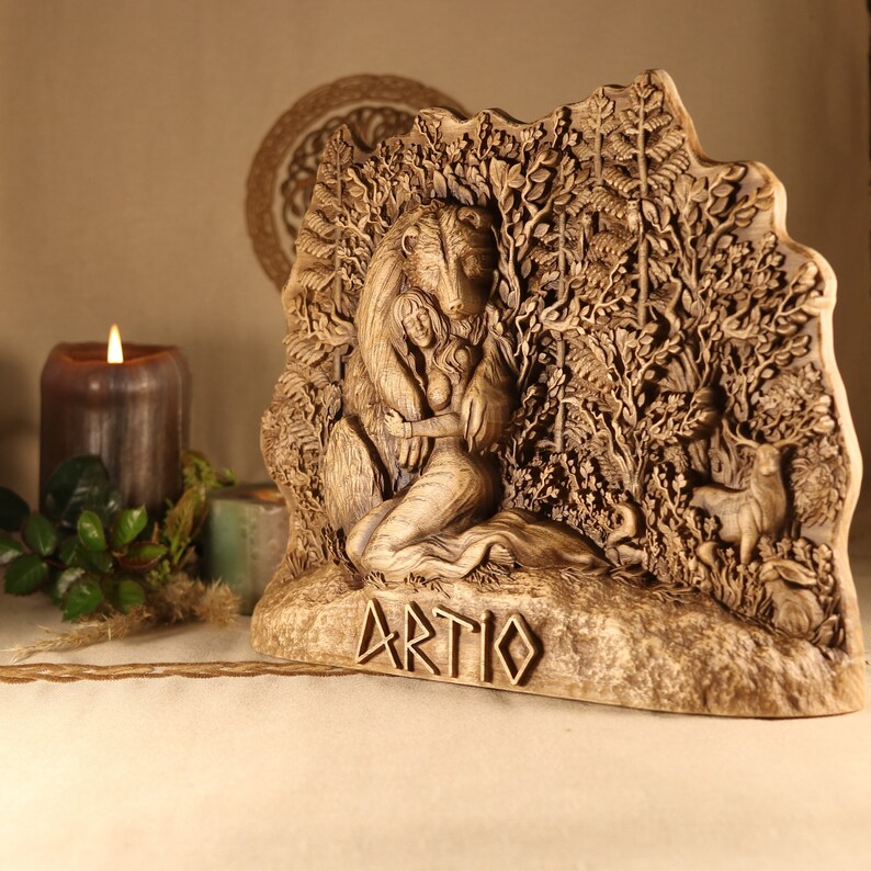 Artio Artio Goddess Celtic Bear Bear Sculpture Celtic Goddess - Etsy Canada