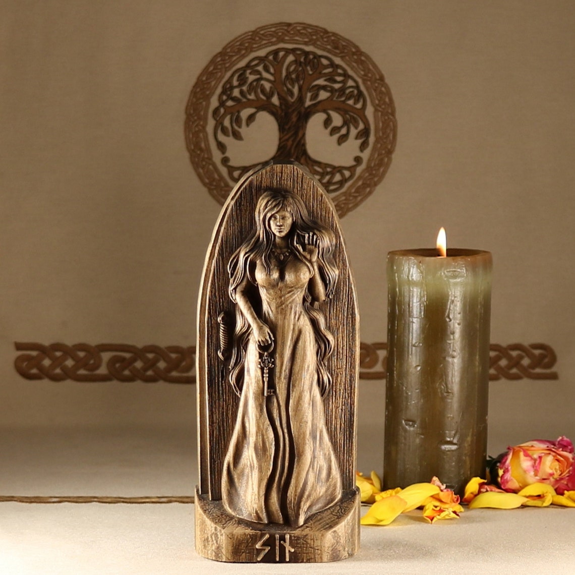 Syn Goddess Statue Norse Goddess Germanic Norse Mythology Etsy UK