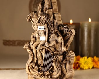 Lorelei Statue: Wood Carving, Germanic Legend Nymph