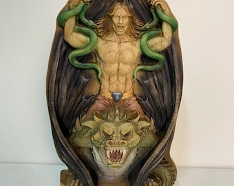 ヴァラクの悪魔像、ゴエティアの悪魔像、オカルト祭壇の偶像、神秘的な