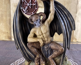 アバドンの悪魔の像と印章 - オカルト装飾、ゴエティアアートの黒魔術