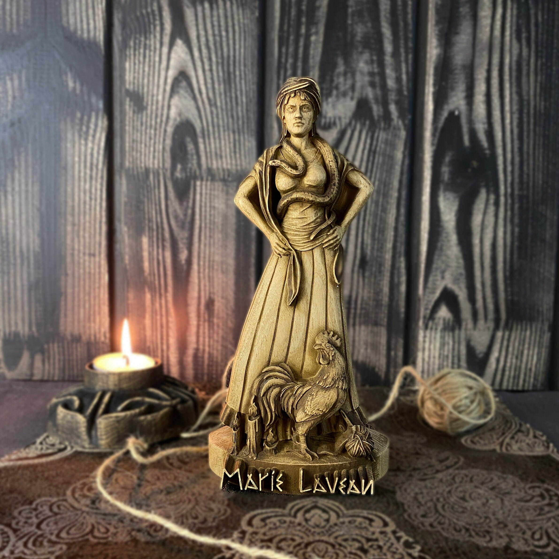 Marie Laveau Statue: Voodoo Queen Altar Decor, New Orleans Witchcraft ...