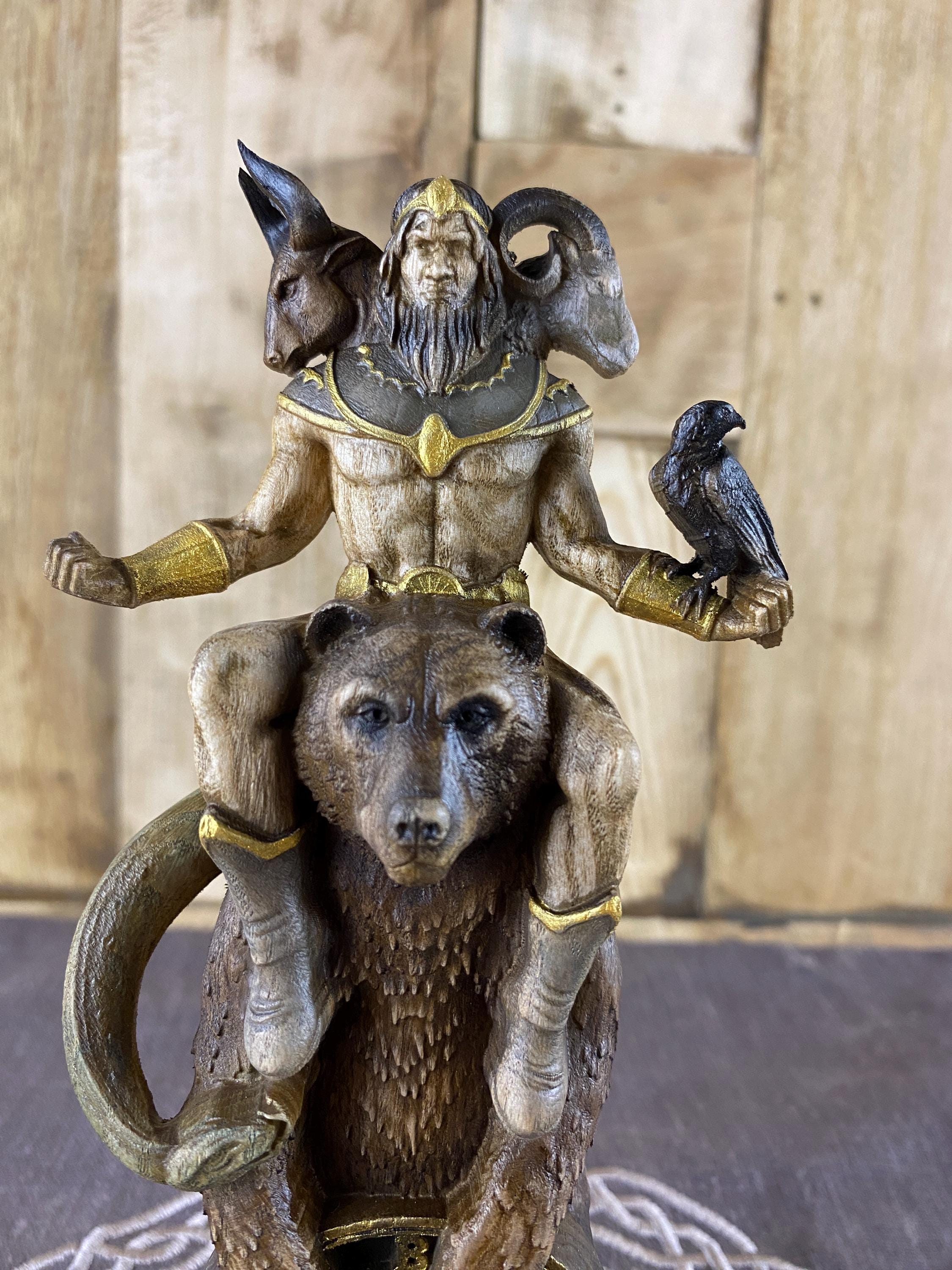 Balam Figurine Inspired by Ars Goetia Demonology. Mystical Occult Altar ...