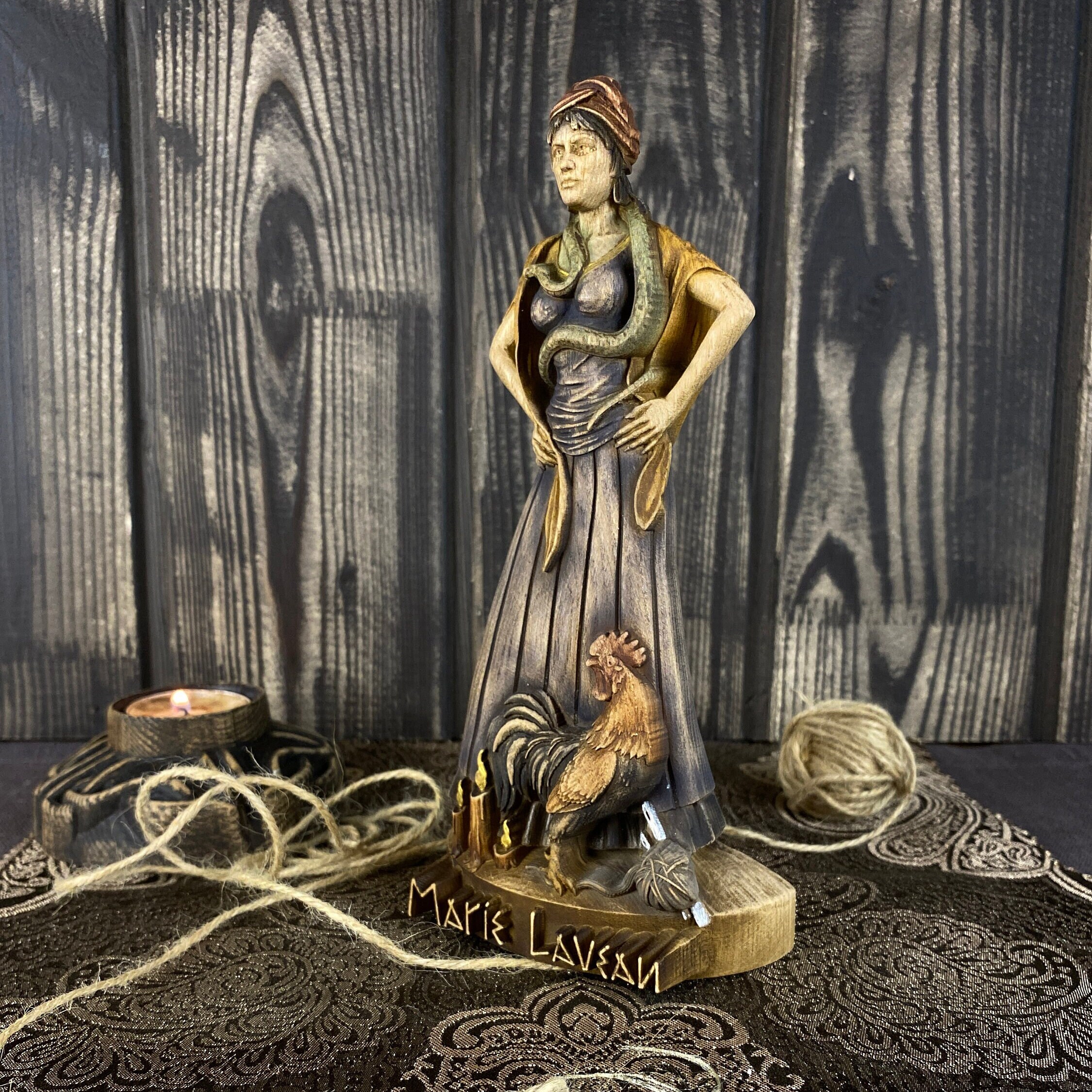 Marie Laveau Statue: Voodoo Queen Altar Decor, New Orleans Witchcraft ...