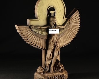 Nephthys, Egyptian statue, Egyptian goddess Egyptian art Birthing goddess Egypt statue Egyptian decor Egyptian mythology Ancient egypt Seth