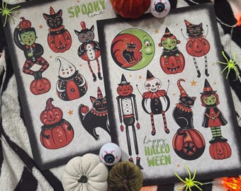 Spookachtige A4-prints