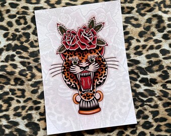 A4 Leopard print