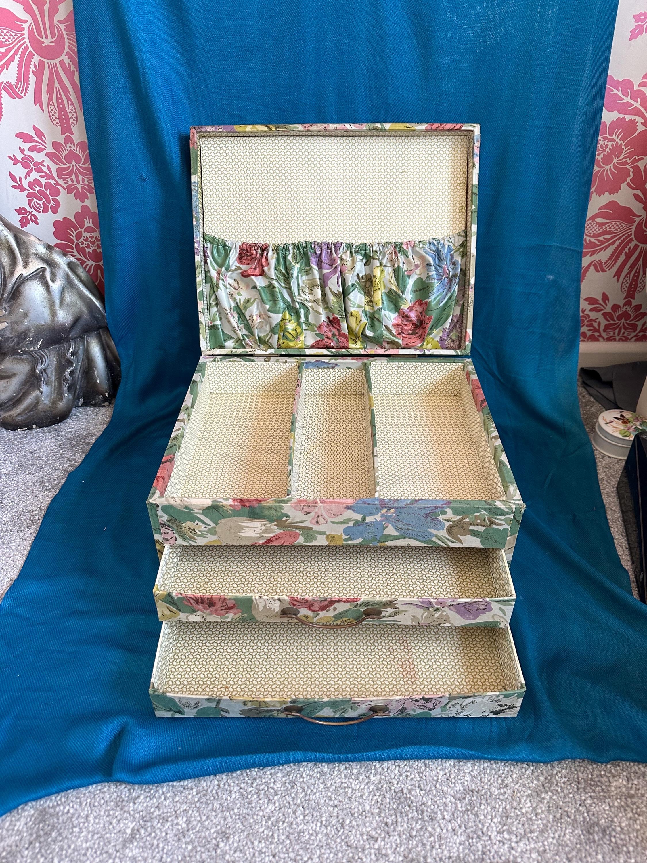Floral Fabric Box - Etsy UK