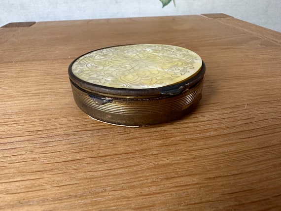 Vintage French powder compact very old unique - image 4