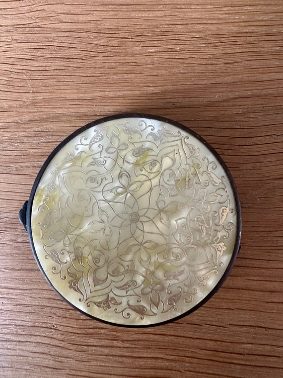 Vintage French powder compact very old unique - image 3