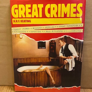 Vintage 1982 Great Crimes Book. Detective Muder Mystery. History Book.