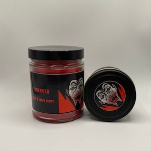 Wine And Roses Aromatherapy Candles. 2 Big & Small Horror And Fantasy Dracula Vampire Handmade Scented Candles. 5 Ounce And 9 Ounce Bundle.