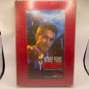 Psycho 3 VHS Horror Movie. Vintage 1980’s Oversized VHS Movie.