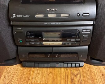 【希少】 シャニース Shanice dcc テープ tape Sony 3 Disc CD Changer Stereo Boombox Radio Cassette Player