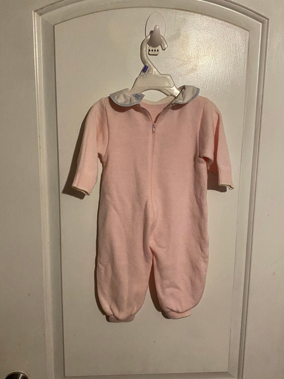 Vintage 1995 Mine Alone Baby Girl Jumpsuit. 6-9 Mo