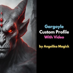 Custom Gargoyle Spirit Profile with DIY Instructions for Direct Connection to You or a Vessel - With Video - Spirit Keeping - Download