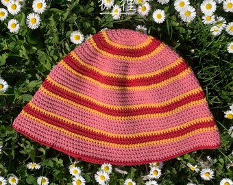 Crochet pink hat, cappello rosa all'uncinetto, knitted hat, cappello all'uncinetto