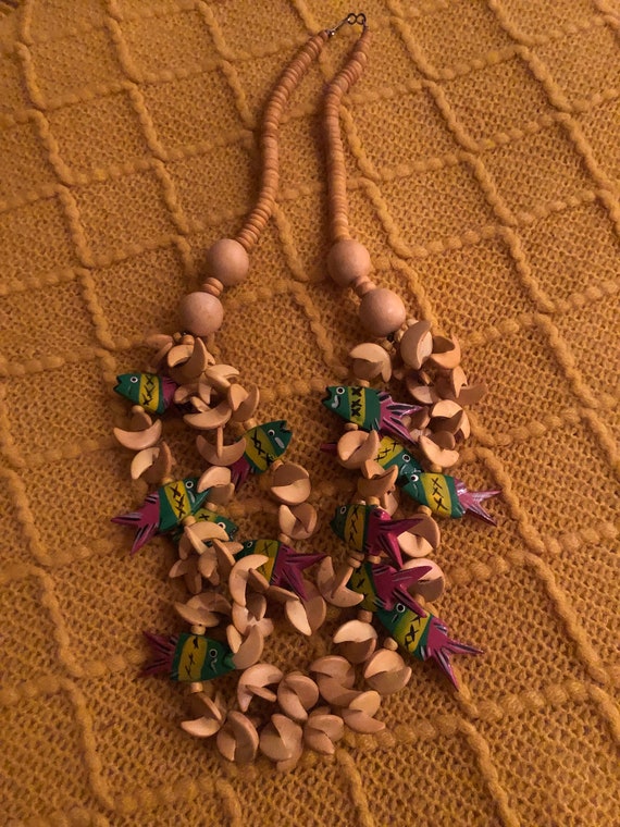 Fish Necklace (wood) - image 1