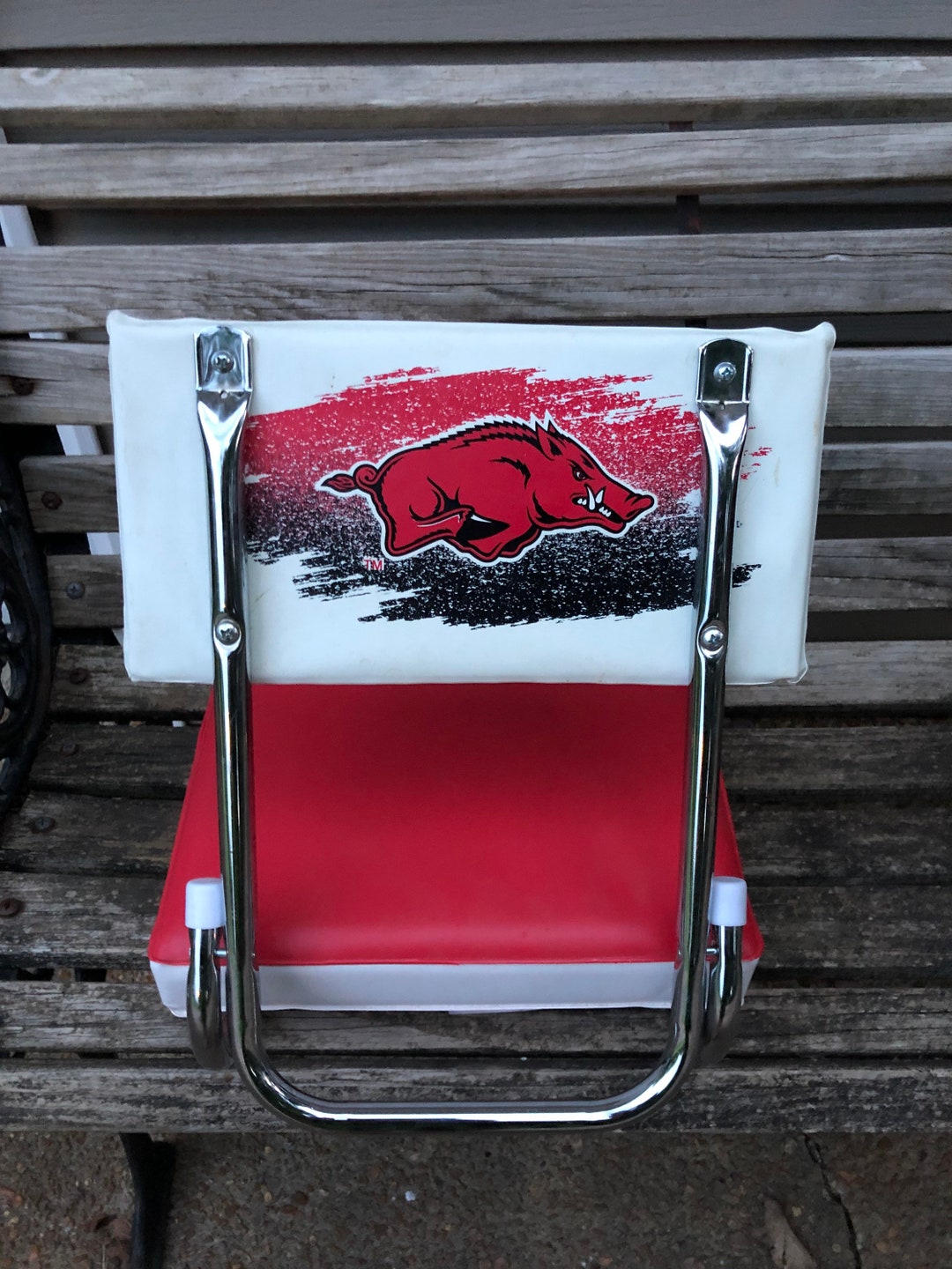 Vintage Arkansas Razorback Stadium Folding Seat. Etsy