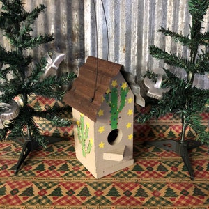 Cowboy Cactus Birdhouse