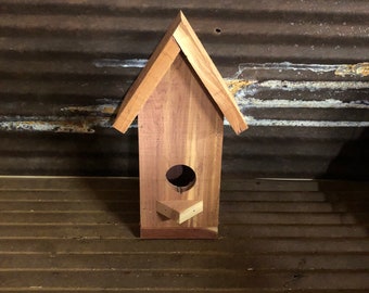 Cedar Birdhouse with Cedar roof