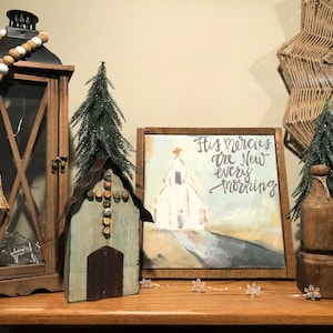 Antiqued Mantle Church