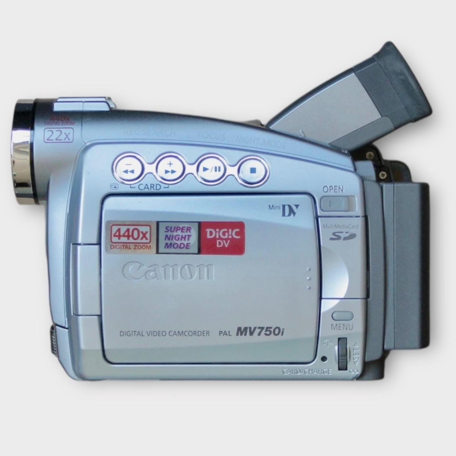 Canon Mv750i Mini DV Camcorder: Y2K Retro Digital Video Camera - Etsy