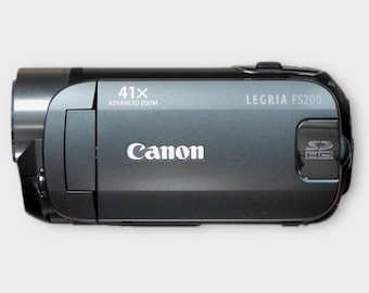 Canon Legria FS200 Camcorder | Y2K Retro Digital Video Camera