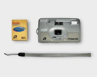 Polaroid 5500FF APS Film Camera: Vintage Point & Shoot with Kodak Film