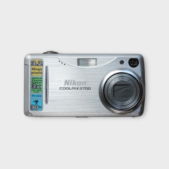 NIKON coolpix 3700 デジカメ　本体 Nikon Coolpix 3700 Digital Camera: Y2K Retro Digicam - Etsy