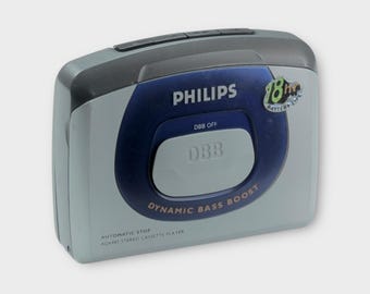 Philips AQ6485 Cassette Player, Vintage (Portable Walkman)