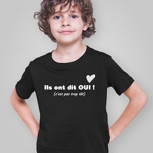 Tee-shirt Enfant/Ado spécial mariage voir modèles image 3