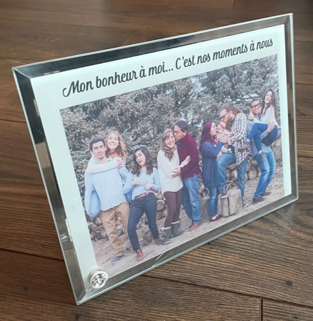 Cadre Photo Verre Personnalisé