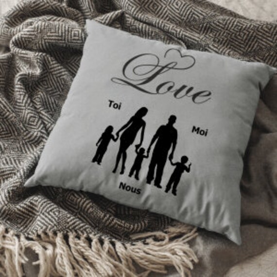 Les Coussins Famille Personnalisés | Voir Modèles