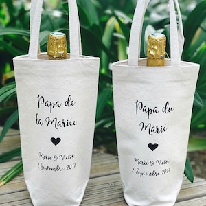 DUO Bags bottles "Dad of the bride" and "Dad of the Groom"