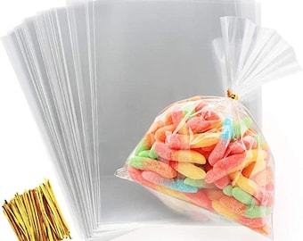 10 transparente Verpackungsbeutel