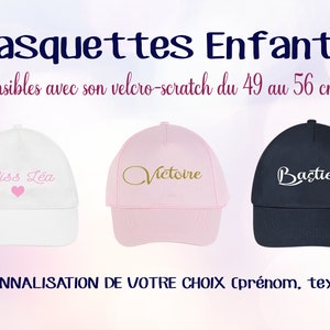 Casquettes Enfant Personnalisables image 1