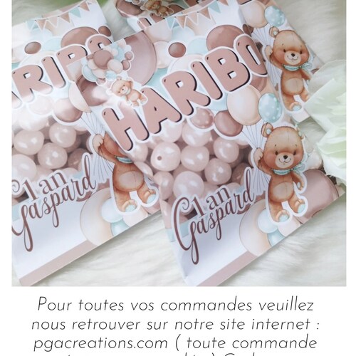 Petit sachet de dragibus personnalisé theme au choix